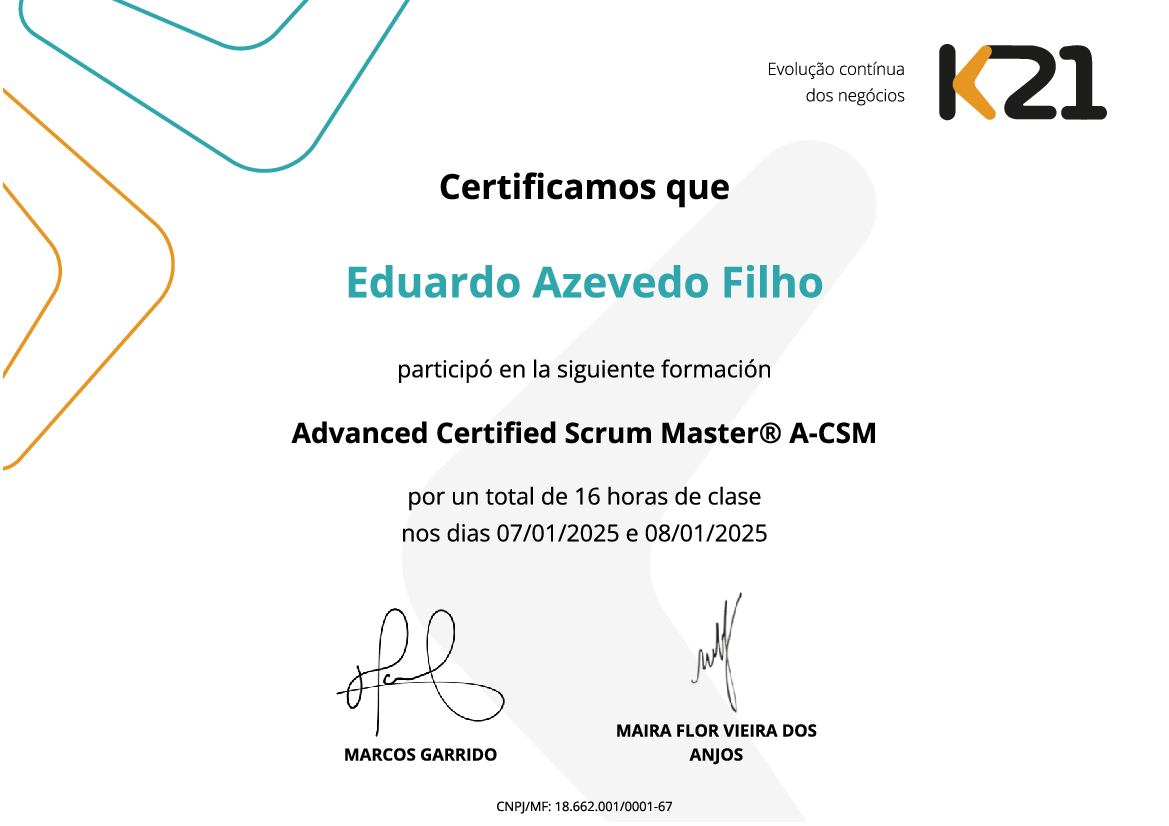 Certificado K21